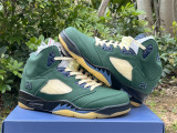 Authentic Air Jordan 5 “Navy Green”