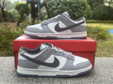 Authentic Nike Dunk Low White/Grey