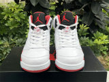 Authentic Air Jordan 5 “Fire Red”(Black Tongue)