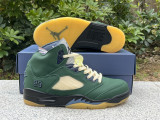 Authentic Air Jordan 5 “Navy Green”