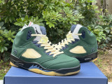 Authentic Air Jordan 5 “Navy Green”
