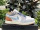 Authentic Air Jordan 1 Low GS Phantomstar Blue/Coconut Milk