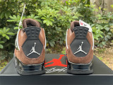 Authentic Air Jordan 4 WMNS Brown/Silver/Black