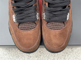 Authentic Air Jordan 4 WMNS Brown/Silver/Black