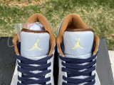 Authentic Air Jordan 1 Low GS Phantomstar Blue/Coconut Milk