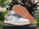 Authentic Air Jordan 1 Low Phantomstar Blue/Coconut Milk