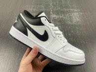 Authentic Air Jordan 1 Low White/Black