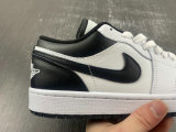 Authentic Air Jordan 1 Low White/Black