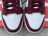 Authentic Nike Dunk Low White/Black/Red