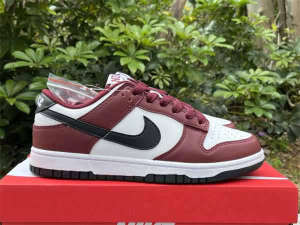Authentic Nike Dunk Low White/Black/Red