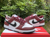 Authentic Nike Dunk Low White/Black/Red