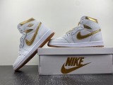 Authentic Air Jordan 1 WMNS “Metallic Gold”