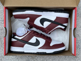 Authentic Nike Dunk Low White/Black/Red
