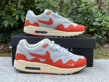 Authentic Nike Air Max 1 White/Orange/Grey