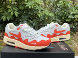 Authentic Nike Air Max 1 White/Orange/Grey