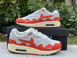 Authentic Nike Air Max 1 White/Orange/Grey
