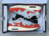 Authentic Nike Air Max 1 White/Orange/Grey