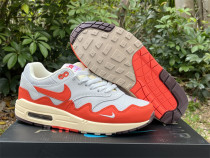 Authentic Nike Air Max 1 White/Orange/Grey