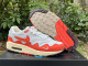Authentic Nike Air Max 1 White/Orange/Grey