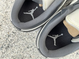 Authentic Air Jordan 1 Low GS White/Dark Grey