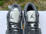 Authentic Air Jordan 1 Low GS White/Dark Grey