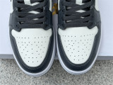 Authentic Air Jordan 1 Low GS White/Dark Grey