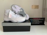 Authentic Air Jordan 11 White/Metallic Silver