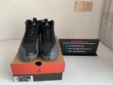 Authentic Air Jordan 12 Black Wolf Grey
