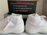 Authentic Air Jordan 11 White/Metallic Silver