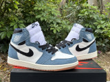 Authentic Air Jordan 1 High OG “Denim” GS