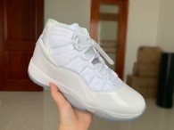 Authentic Air Jordan 11 White/Metallic Silver