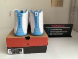 Authentic Air Jordan 12 White/College Blue