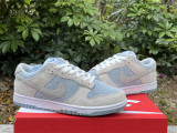 Authentic Nike Dunk Low Light Smoke Grey/Light Armory Blue