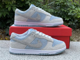 Authentic Nike Dunk Low Light Smoke Grey/Light Armory Blue