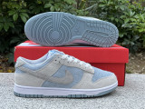Authentic Nike Dunk Low Light Smoke Grey/Light Armory Blue