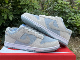 Authentic Nike Dunk Low Light Smoke Grey/Light Armory Blue