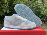 Authentic Nike Dunk Low Light Smoke Grey/Light Armory Blue