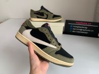 Authentic Travis Scott x Air Jordan 1 Low “Black Olive”