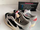 Authentic Travis Scott x Air Jordan 1 Low Grey/White/Black