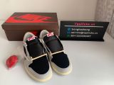 Authentic Travis Scott x Air Jordan 1 Low Grey/White/Black
