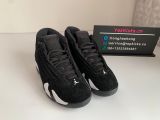 Authentic Air Jordan 14 Black/White
