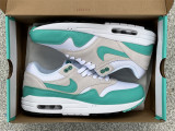 Authentic Nike Air Max 1 White/Grey/Green