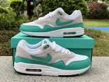 Authentic Nike Air Max 1 White/Grey/Green