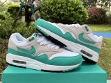 Authentic Nike Air Max 1 White/Grey/Green