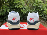Authentic Nike Air Max 1 White/Red/Dark Blue