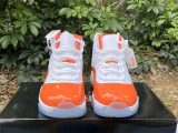 Authentic Air Jordan 11 Orange/White