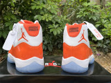 Authentic Air Jordan 11 Orange/White