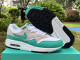 Authentic Nike Air Max 1 White/Grey/Green