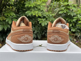 Authentic Air Jordan 1 Low GS Brown/Legend Coffee
