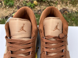 Authentic Air Jordan 1 Low GS Brown/Legend Coffee